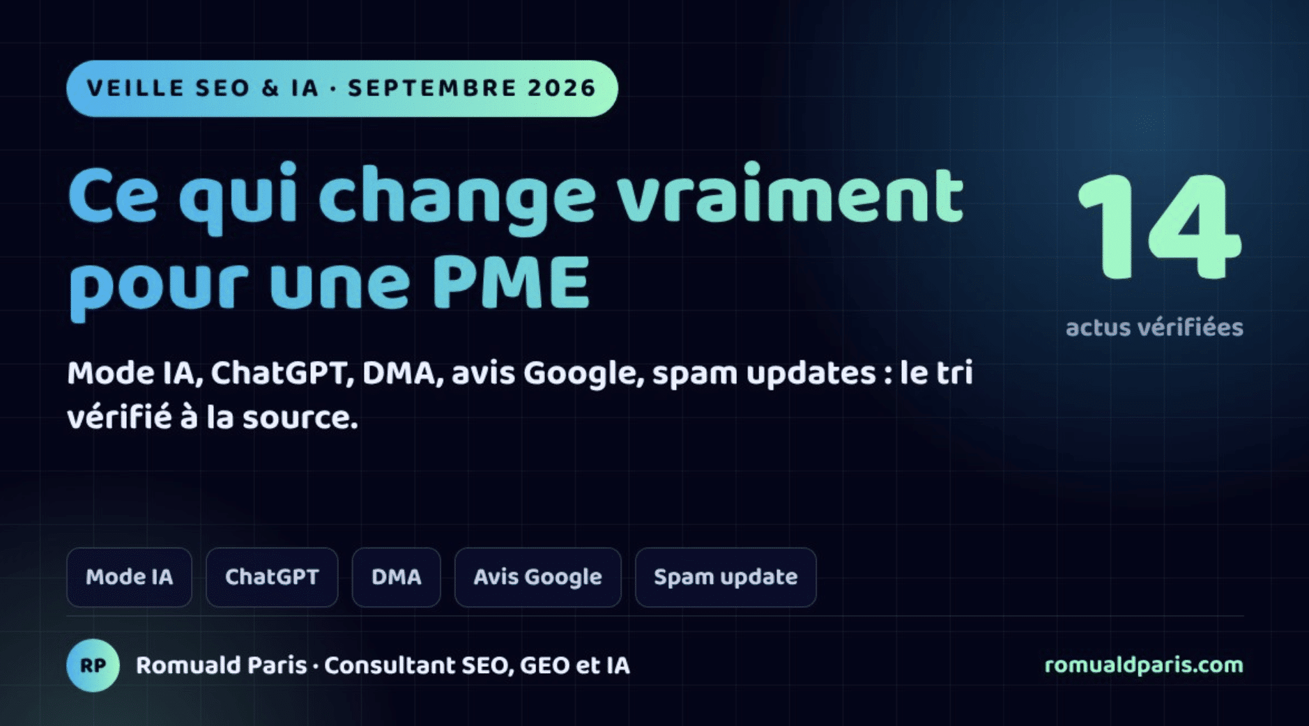 SEO et IA septembre 2026